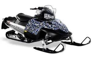 Polaris RMK / Shift / Assault Sled Graphic Kit - 2006-2020 Urban Camo Blue