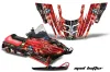 Polaris 700XC / 800XCR / 600 RMK Sled Graphic Kit - 1999-2003 Mad Hatter Red