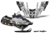 Polaris 700XC / 800XCR / 600 RMK Sled Graphic Kit - 1999-2003 Mad Hatter White