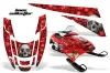 Polaris Edge Sled Graphic Kit - All Years Bone Collector Red