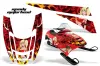 Polaris Edge Sled Graphic Kit - All Years Motorhead Mandy Red