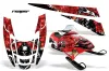 Polaris Edge Sled Graphic Kit - All Years Reaper Red