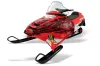 Polaris Edge Sled Graphic Kit - All Years Skulls N Hammers Red