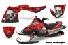 Polaris Fusion Sled Graphic Kit - 2005-2007 Bone Collector Red