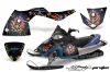 Polaris Fusion Sled Graphic Kit - 2005-2007 Ed Hardy - Pirates Blue