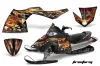 Polaris Fusion Sled Graphic Kit - 2005-2007 Firestorm Black