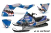 Polaris Fusion Sled Graphic Kit - 2005-2007 P40 Warhawk Blue