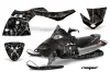 Polaris Fusion Sled Graphic Kit - 2005-2007 Reaper Black