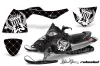 Polaris Fusion Sled Graphic Kit - 2005-2007 Silver Star - Reloaded Black