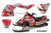 Polaris Fusion Sled Graphic Kit - 2005-2007 T Bomber Red