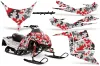 Polaris IQ Race 600 Sled Graphic Kit - All Years Camoplate Red
