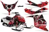 Polaris IQ Race 600 Sled Graphic Kit - All Years Glock Red