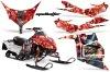 Polaris IQ Race 600 Sled Graphic Kit - All Years Mad Hatter Red