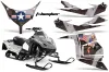 Polaris IQ Race 600 Sled Graphic Kit - All Years T Bomber Black