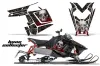 Polaris RMK / PRO-R / Rush / Assault Sled Graphic Kit - 2011-2016 Bone Collector Black