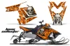 Polaris RMK / PRO-R / Rush / Assault Sled Graphic Kit - 2011-2016 Bone Collector Orange