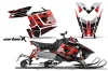Polaris RMK / PRO-R / Rush / Assault Sled Graphic Kit - 2011-2016 Carbon X Red