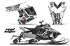 Polaris RMK / PRO-R / Rush / Assault Sled Graphic Kit - 2011-2016 Mad Hatter White