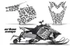 Polaris RMK / PRO-R / Rush / Assault Sled Graphic Kit - 2011-2016 Urban Camo White
