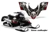 Polaris RMK / Shift / Assault Sled Graphic Kit - 2006-2020 Bone Collector Black