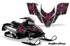Polaris RMK / Shift / Assault Sled Graphic Kit - 2006-2020 Butterfly Pink