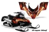 Polaris RMK / Shift / Assault Sled Graphic Kit - 2006-2020 Dragon Blast Red