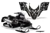 Polaris RMK / Shift / Assault Sled Graphic Kit - 2006-2020 Reaper Black