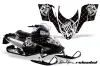 Polaris RMK / Shift / Assault Sled Graphic Kit - 2006-2020 Silver Star - Reloaded White