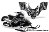 Polaris RMK / Shift / Assault Sled Graphic Kit - 2006-2020 Silver Star - Silverhaze Black
