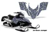 Polaris RMK / Shift / Assault Sled Graphic Kit - 2006-2020 Urban Camo Blue