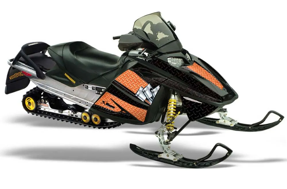 Ski Doo Rev Sled Graphic Kit - 2004-2012 Diamond Race Black