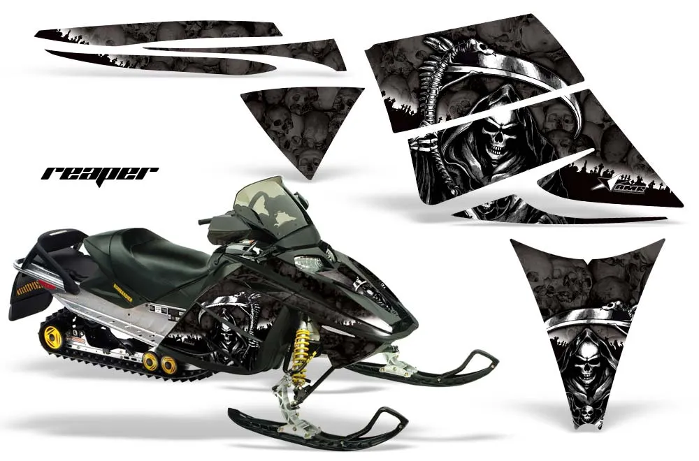 Ski Doo Rev Sled Graphic Kit - 2004-2012 Reaper Black