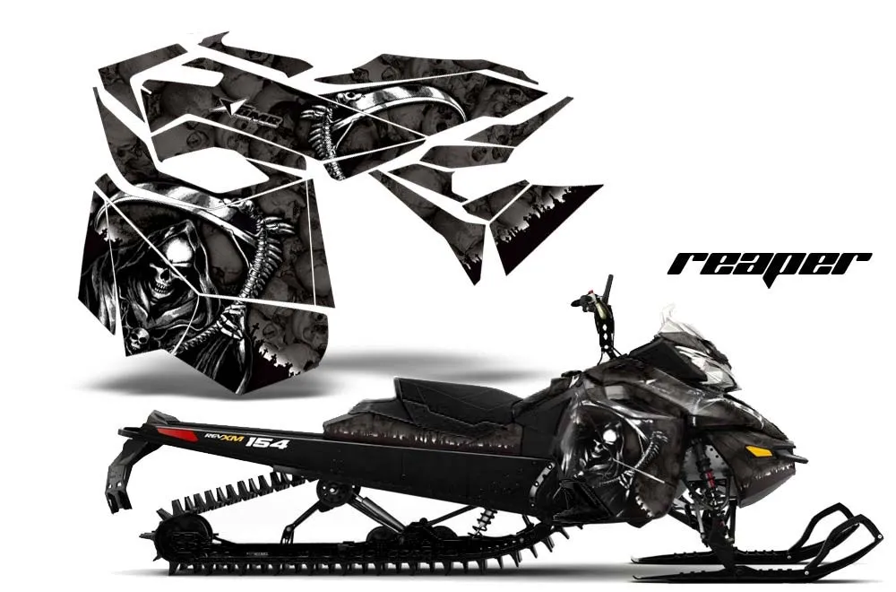 Ski Doo Rev XM Summit Sled Graphic Kit - 2013-2016 Reaper Black