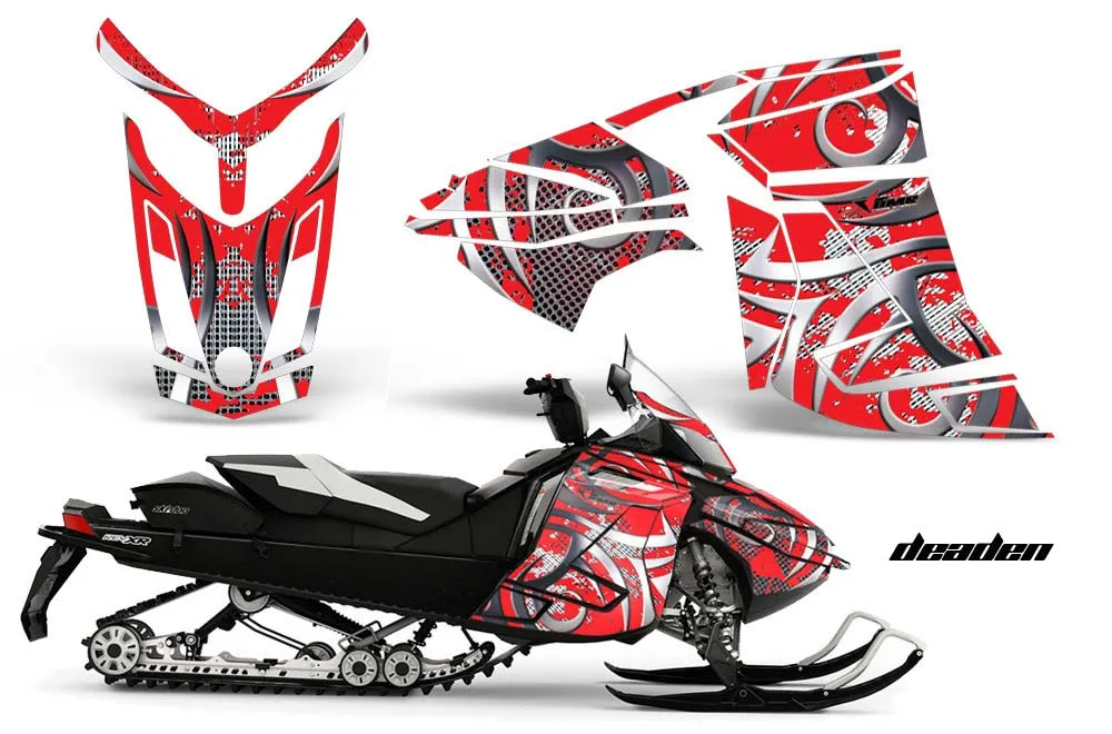 Ski Doo Rev XR Sled Graphic Kit - 2009-2015 Deaden Red