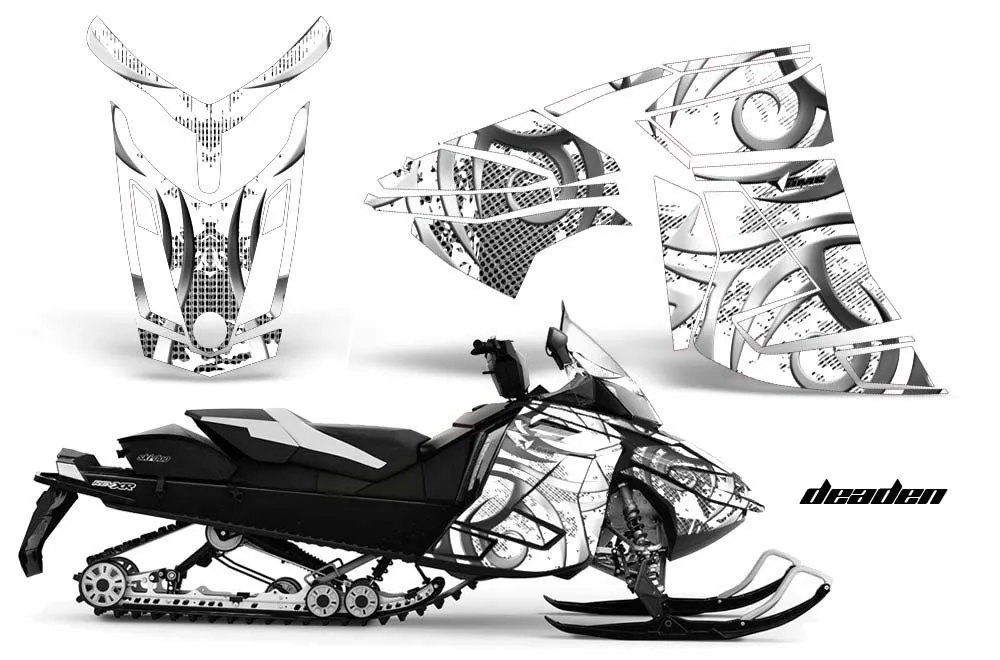 Ski Doo Rev XR Sled Graphic Kit - 2009-2015 Deaden White