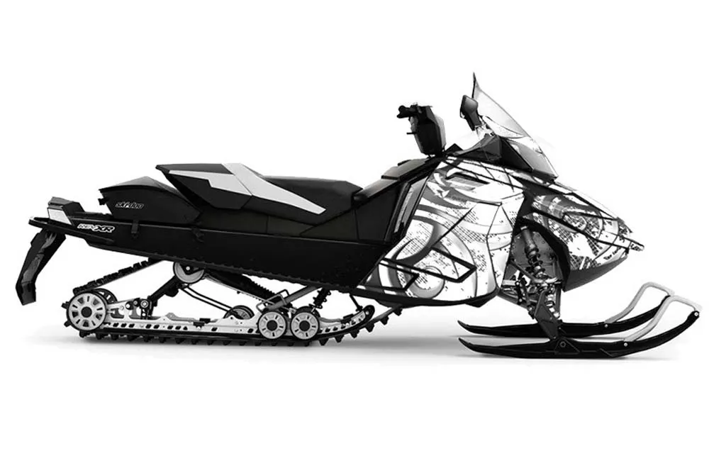 Ski Doo Rev XR Sled Graphic Kit - 2009-2015 Deaden White