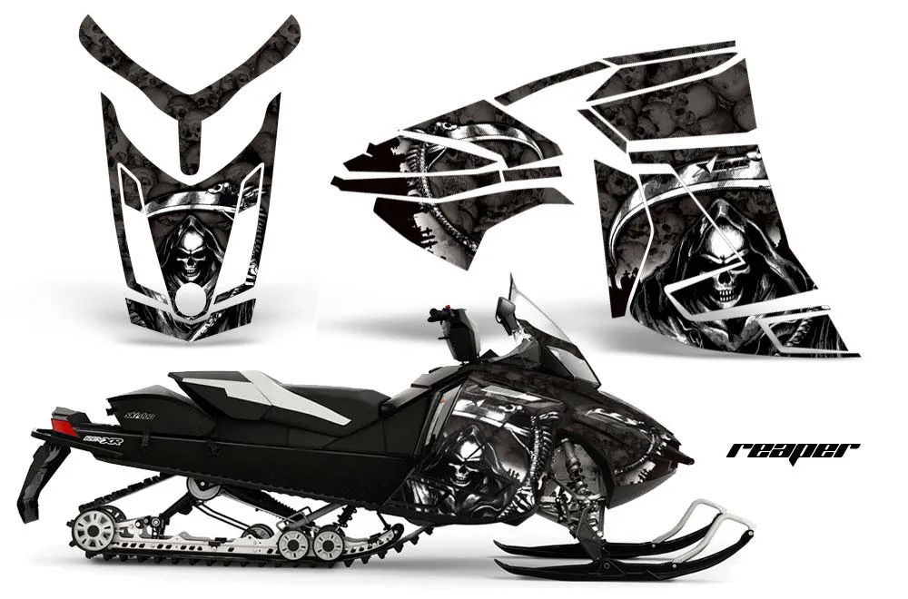 Ski Doo Rev XR Sled Graphic Kit - 2009-2015 Reaper Black