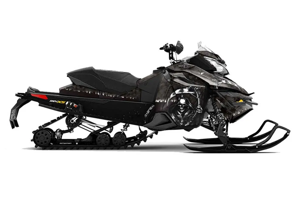 Ski Doo Rev XS Sled Graphic Kit - 2013-2014 Reaper Black