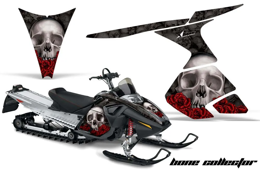 Ski Doo RT Sled Graphic Kit - 2005-2009 Bone Collector Black
