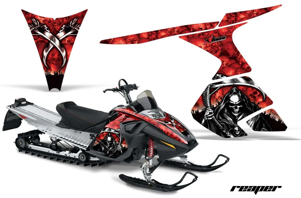 Ski Doo RT Sled Graphic Kit - 2005-2009 Reaper Red