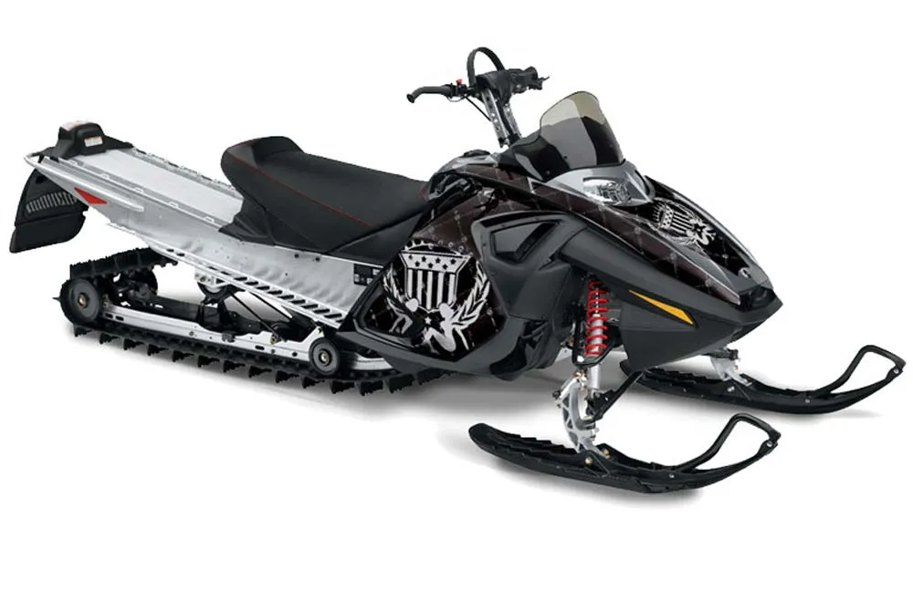 Ski Doo RT Sled Graphic Kit - 2005-2009 Silver Star - Reloaded Silver
