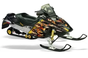 Ski Doo Rev Sled Graphic Kit - 2004-2012 Firestorm Yellow