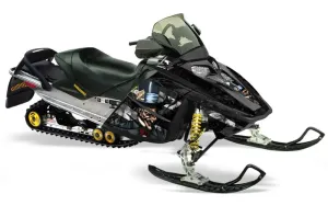Ski Doo Rev Sled Graphic Kit - 2004-2012 Mad Hatter Silver