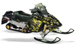Ski Doo Rev Sled Graphic Kit - 2004-2012 North Star Yellow