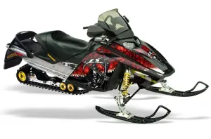 Ski Doo Rev Sled Graphic Kit - 2004-2012 Reaper Red