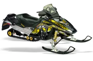 Ski Doo Rev Sled Graphic Kit - 2004-2012 Reaper Yellow