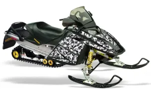 Ski Doo Rev Sled Graphic Kit - 2004-2012 Urban Camo White