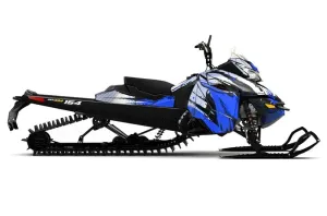 Ski Doo Rev XM Summit Sled Graphic Kit - 2013-2016 Carbon X Blue