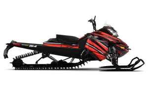 Ski Doo Rev XM Summit Sled Graphic Kit - 2013-2016 In Line Red
