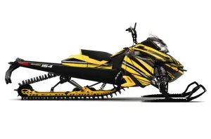 Ski Doo Rev XM Summit Sled Graphic Kit - 2013-2016 In Line Yellow
